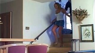 Babysitter getting seduced by couple - porn video