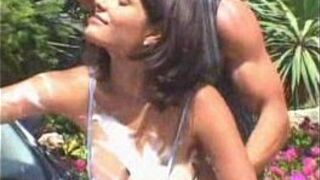 fucked hard when she washing car - porn video
