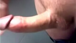 pumping my big dick with lube - porn video