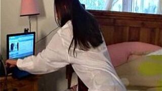Hot Teen Strips Off Gift - porn video