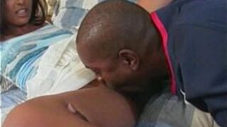 Horny brunette fingering fuck black dick - porn video
