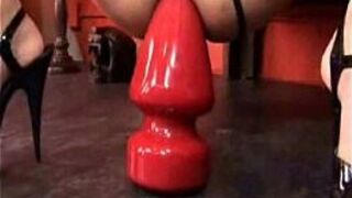 Kelly Wells fills her ass with huge dildos and butt plugs - porn video