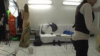 Backstage fun with real czech blonde - porn video