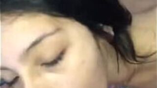 Little slut rides the cock and drinks all the milk - porn video